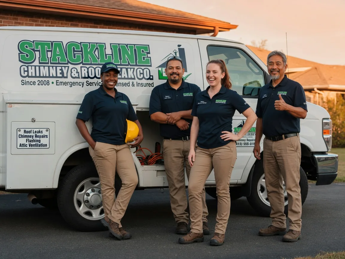 Chimney flashing repair company in Shirley, AR